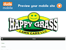 Tablet Screenshot of happygrasslawncare.com
